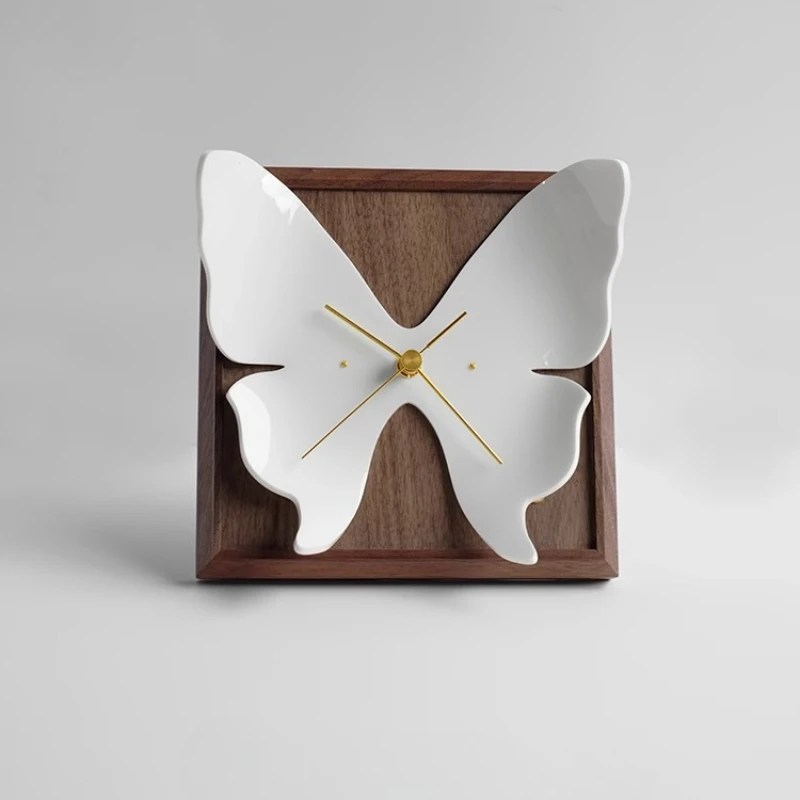 

Modern Living Room Decoration Wall Clock Flower Design Mute Clock Mural Watch Nightstand Alarm Clock Restaurant Desktop Gadgets