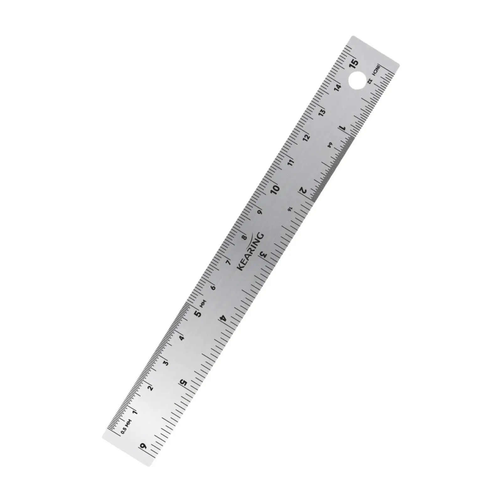 Stainless Steel Metal Ruler with Centimeter Graduations Woodworking Straight Tool for Engineering and Classroom