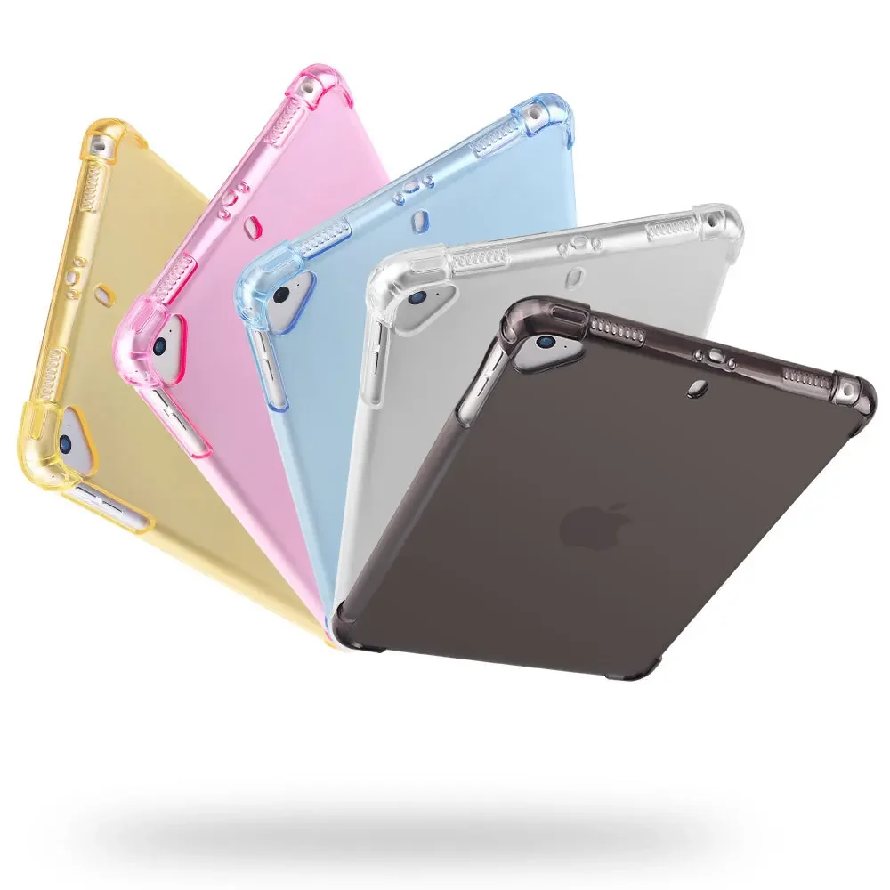 Essidi 소프트 클리어 케이스 ipad mini 1 2 3 4 5 Tansparent Anti Shock TPU 타블렛 케이스 Apple ipad Air 1 2 ipad 2 3 4