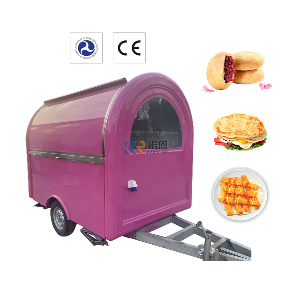 Fast Food Cart Concession Street Snack Pizza Kiosk Mobile Kitchen Coffee Food Truck Trailer For Sale