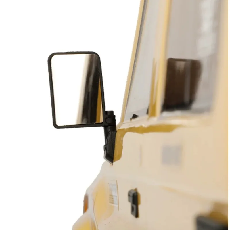 RC Car High Gloss Mirror Reflective Stainless Steel Rear View Lens for 1/10 RC Crawler RGT LC76 LC71 R150F Parts