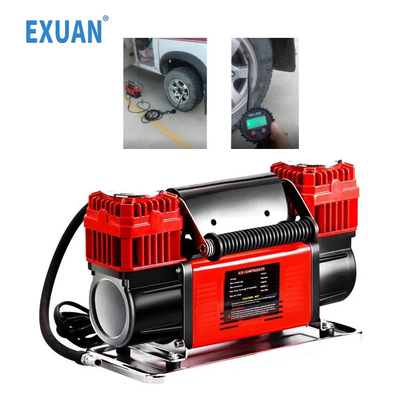 Silent Oil Free Air Compressor 200PSI 12V Car Domestic Air Compressor Multifunctional Auto Desert Off Road Motorcycle Air Pump