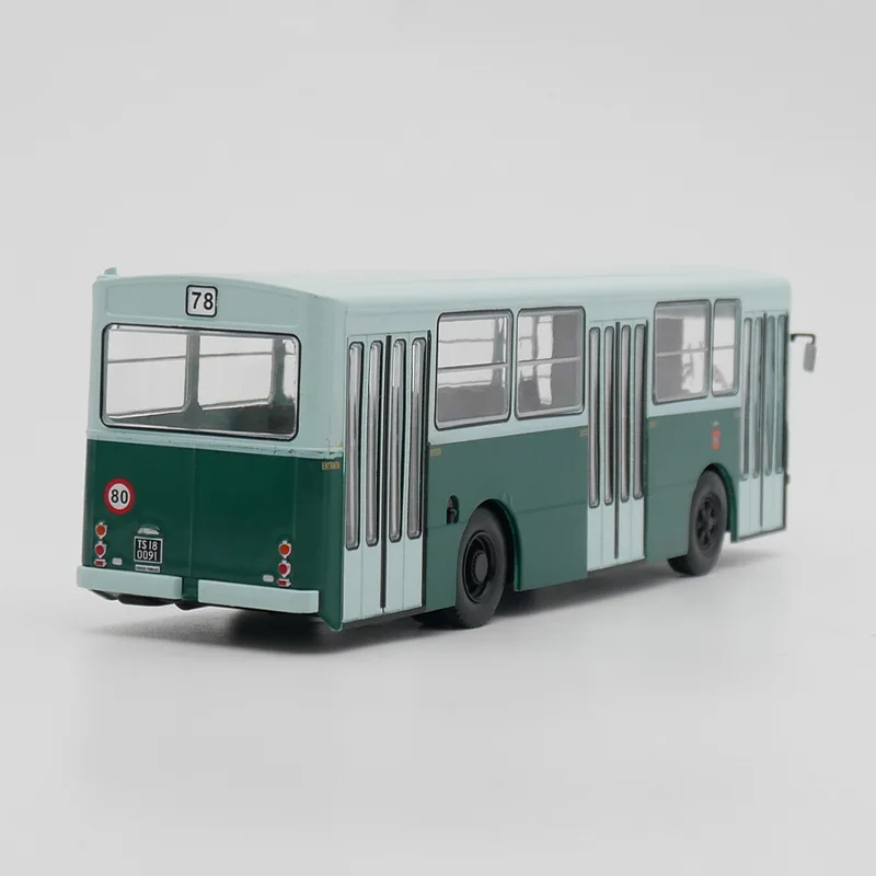 IXO Diecast 1:43 Scale Fiat 418 AC-M 1975 Italian Bus Simulation Alloy Car Model Static Collectible Toy Gift Souvenir Decration