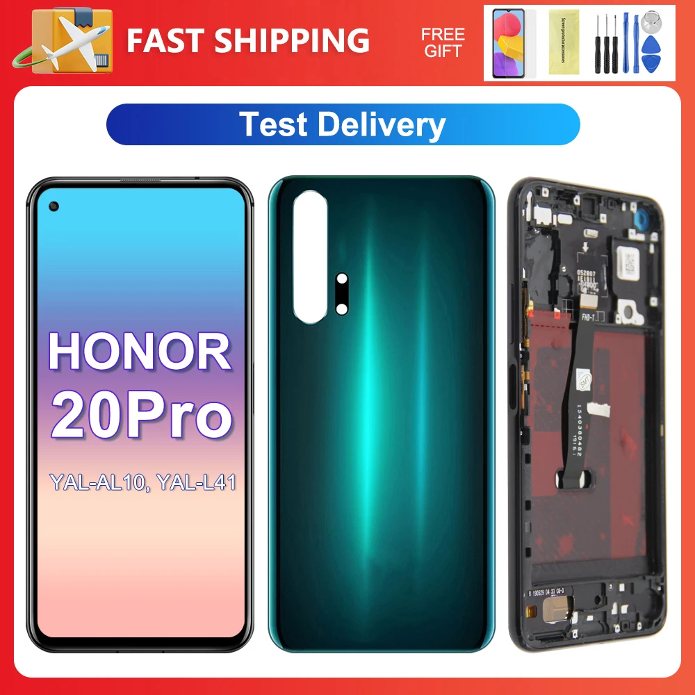 OEM For HUAWEI Honor 20 Pro 6.26''For Honor20 Pro YAL-AL10 YAL-L41 LCD Display Touch Screen Digitizer Assembly Replacement