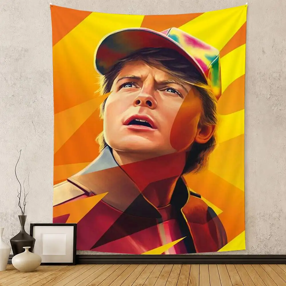 Back to the Future Flag Digital Printing Banner for Garage Wall Out Door Decoration