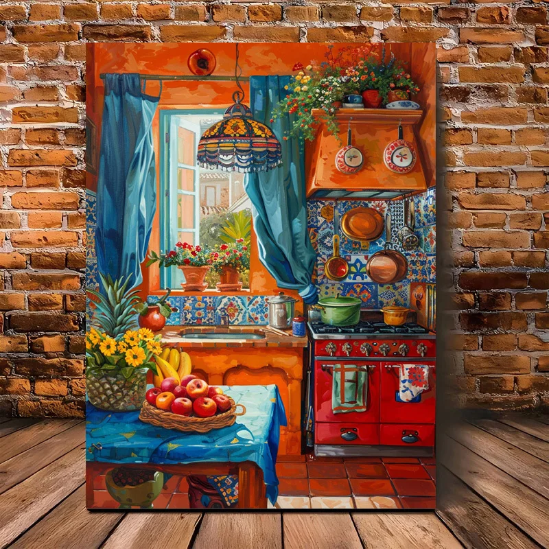 

500/1000/1200/2000PCS Puzzles for Adults Mexican Kitchen Culture,Jigsaw Puzzles Brain Challenge Game Gift Home Decor
