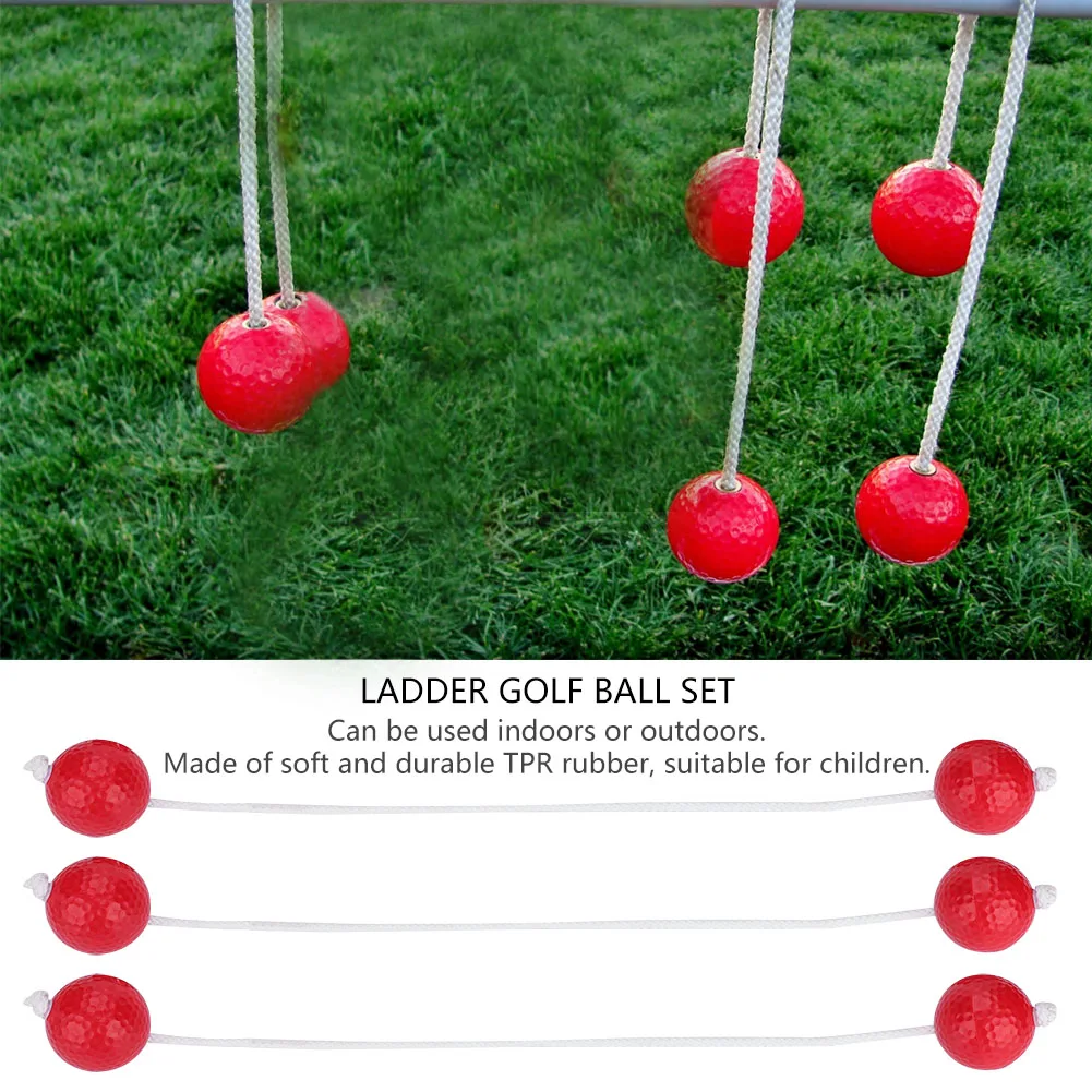 

3 Pairs Ladder Golf Ball Toss Bolas Set Replacement Sports Balls
