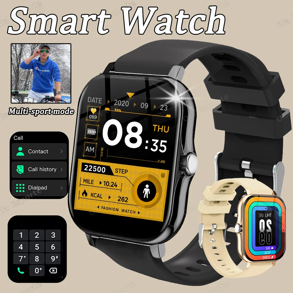 

New Smart Watch Women 2025 Men Lady Gift Sport Fitness Watches Heart Rate Monitor Waterproof Smartwatch For Xiaomi Android IOS