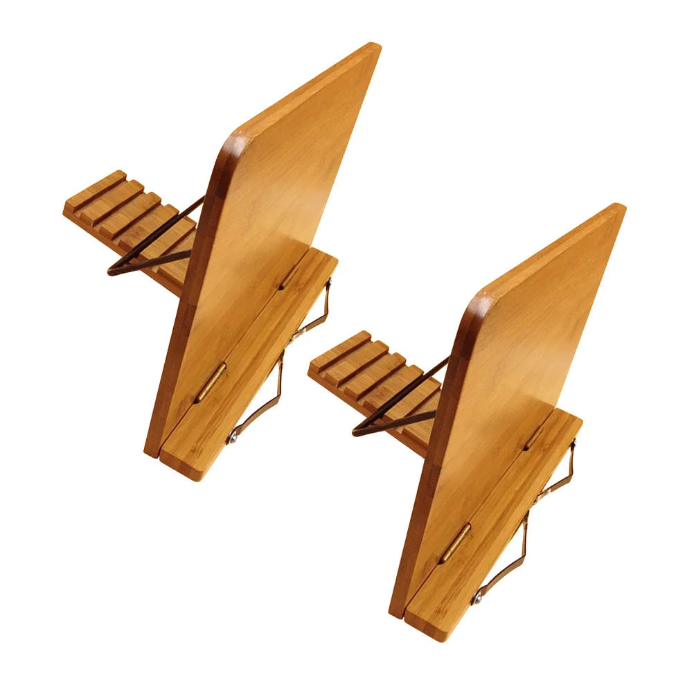 طوي الخيزران حامل كتب 34x24 سنتيمتر قابل للتعديل 5 زاوية القراءة حامل حامل كتب ل عشرات الموسيقى وصفات الأيدي استخدام حر