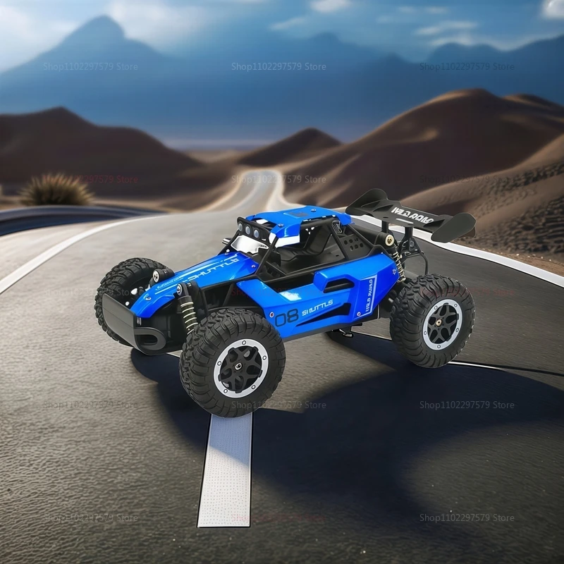 2WD 1:16 RC Off Road Cars 20KM/H With LED Lights Remote Control Car High Speed Drift Monster 2x2 Outdoor Truck for Kid Adult Toy