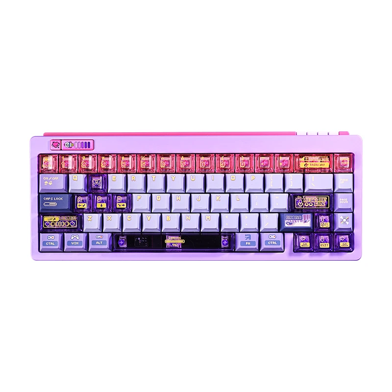 Girl theme keycap 151/38 key factory height PBT + PC transparent made68 keycap