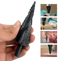 4-12 4-20 4-32mm HSS Cobalt Step Drill Bit Nitrogen High Speed Steel Spiral for Metal Cone Triangle Shank Hole Metal Drill