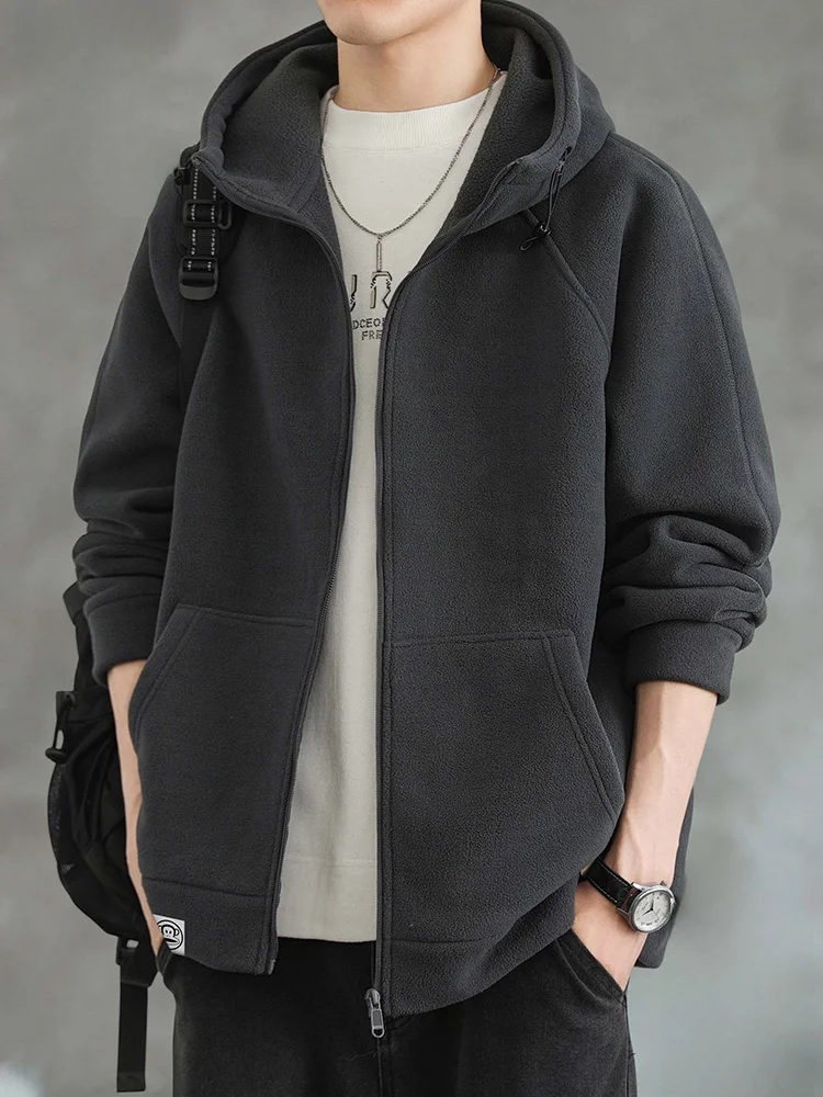 

Мужская повседневная куртка Paul Frank Monkey свободного кроя с капюшоном на молнии, осенняя, модная, брендовая верхняя одежда из полиэстера