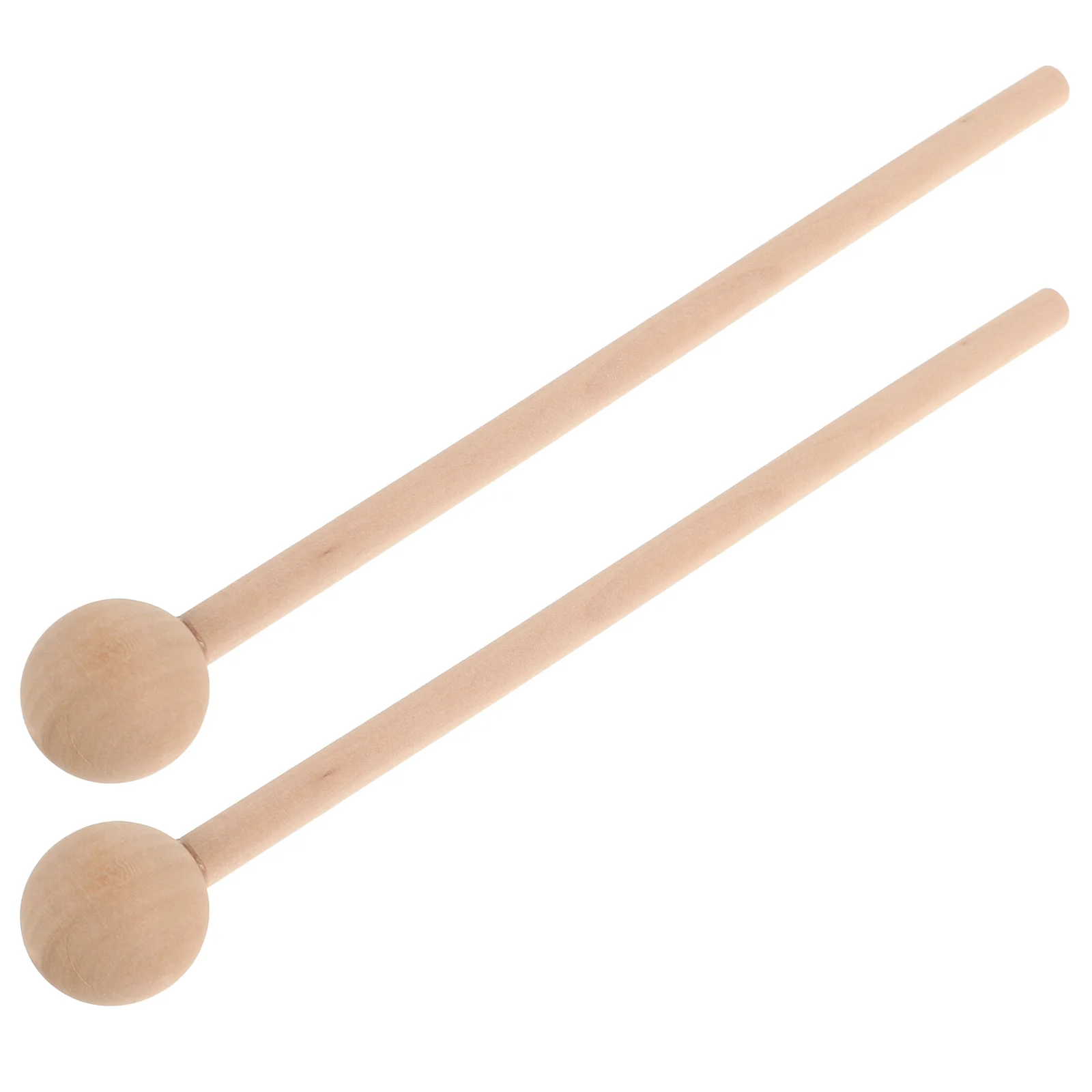 2pcs Wood Percussion Sticks Mallets 1218 Inch Rhythm Piano Hammer For Kids Xylophone Glockenspiel Mallets With Wood Handle Drum