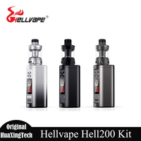 New Releases Original Vape Hellvape Hell200 Kit 200W LCD Display 510 Thread 7 Output Modes 18650 Battery Electronic Cigarette