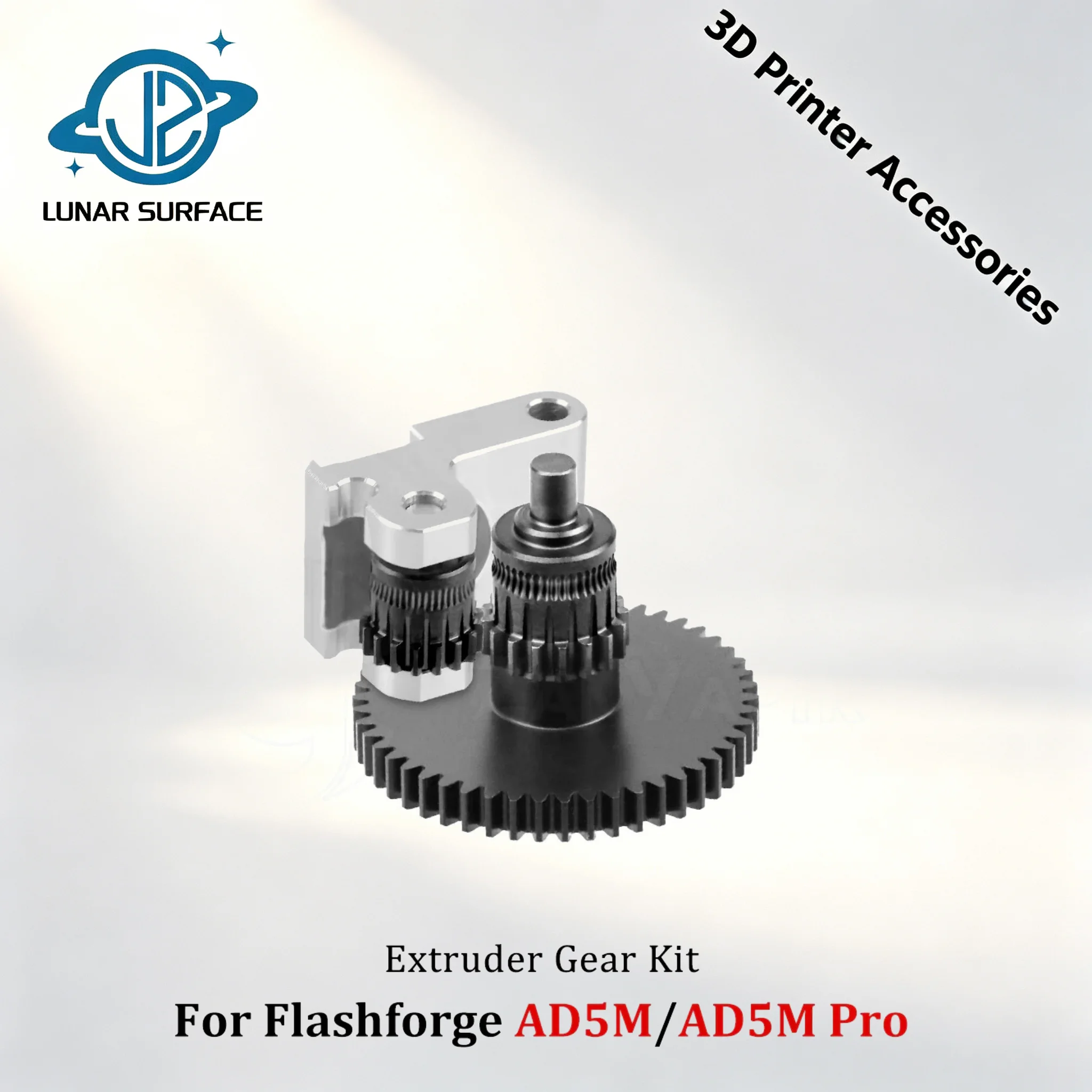 Lunar Surface Flashforge AD5M pro Integrated Extruder Gear Kit Full Metal Handle Filament Feeding Assembly 3D Printer Accessory