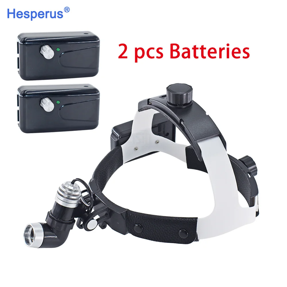 Den tal 5W LED Head Light Lamp for Binocular Loupes Brightness Spot Adjustable ENT den tistry Lab Headlamp Surgical Headlight