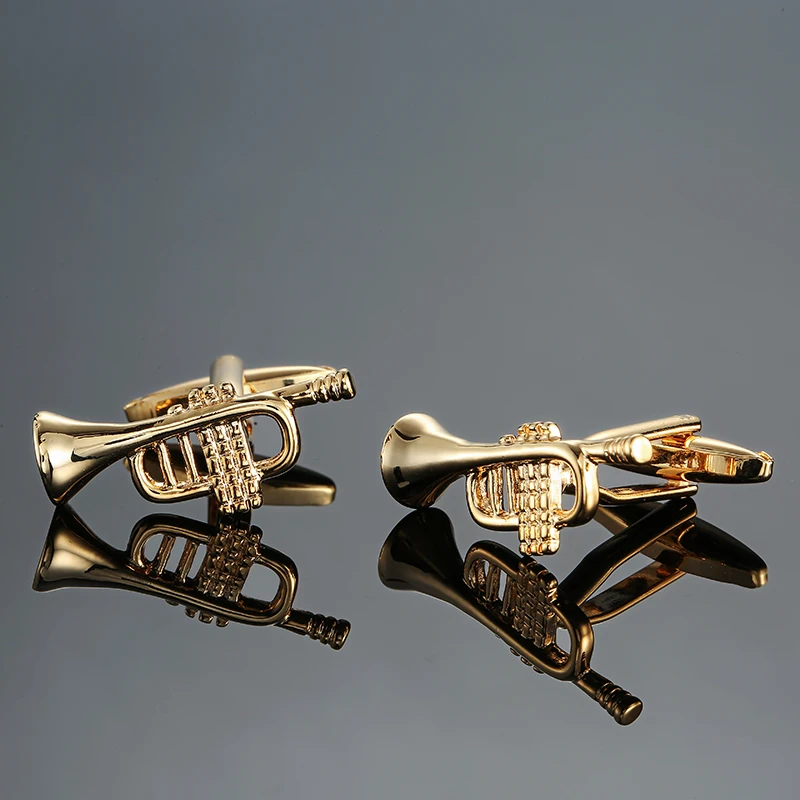 Suona violin piano saxophone cufflinks fashionable men\'s wedding French shirt violin cufflinks, manufacturer direct wholesale