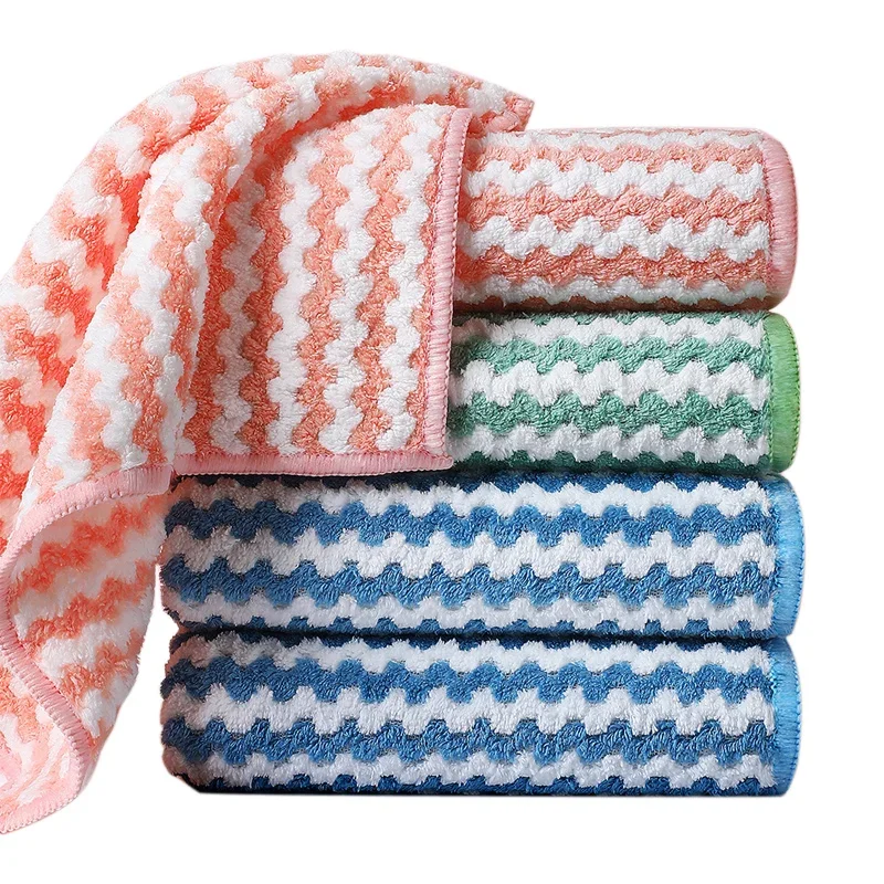 

5 шт., кухонная тряпка для посуды, кухонные тряпки, утолщенное впитывающее домашнее чистящее полотенце, кухонные чистящие средства, ткань из микрофибры