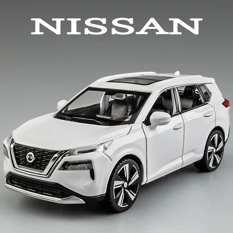 

1:32 Nissan X-Trail SUV, легкосплавный автомобиль, литье под давлением и игрушечные транспортные средства, модель автомобиля, звук и свет, игрушки, подарки