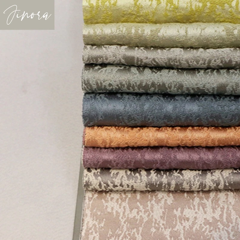 Luxury Jacquard Cotton Linen Curtains for Living Room Bedroom Nordic Thick Blackout Curtains for Window Texture Fabric Custom