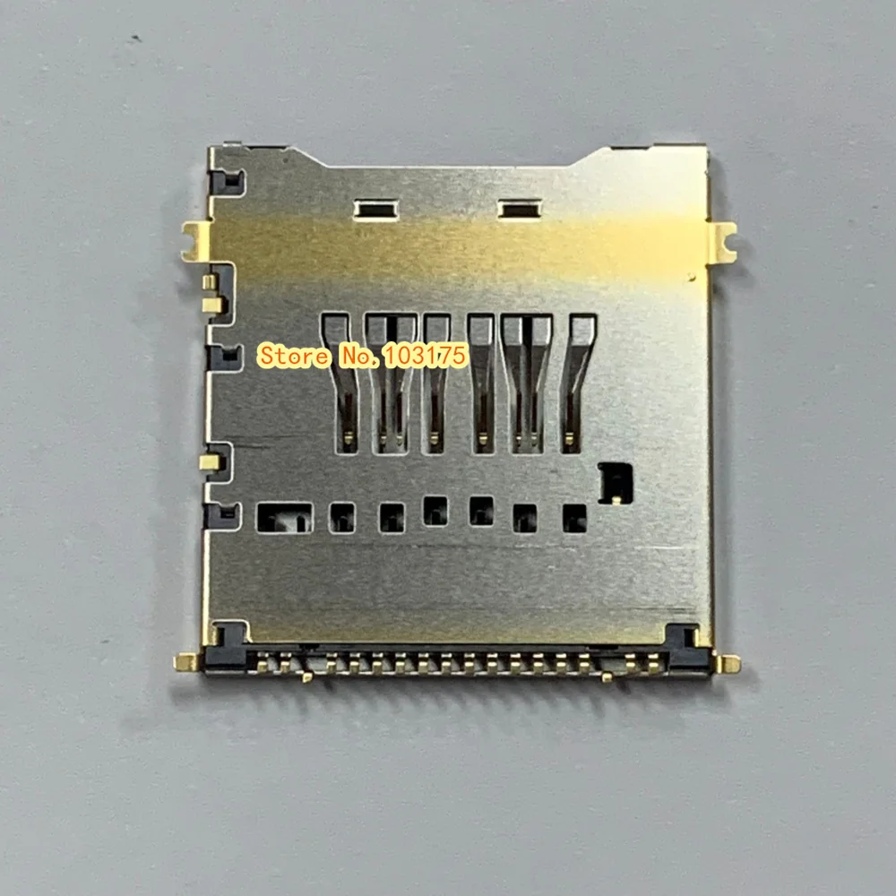 ขั้วต่อเครื่องอ่านการ์ดความจำ SD ของแท้ใหม่ช่องเสียบสำหรับ XT2 X-T2ฟูจิฟิล์มฟูจิ X-T3 XT3 X-T4กล้อง XT4