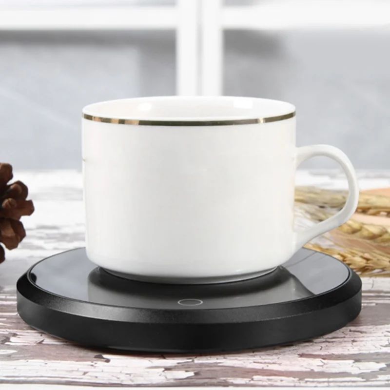 15W Coffee Cup Warmer Electric Desk Warmer 8H Auto Shut Off Beverage Plate For Milk Tea US Plug