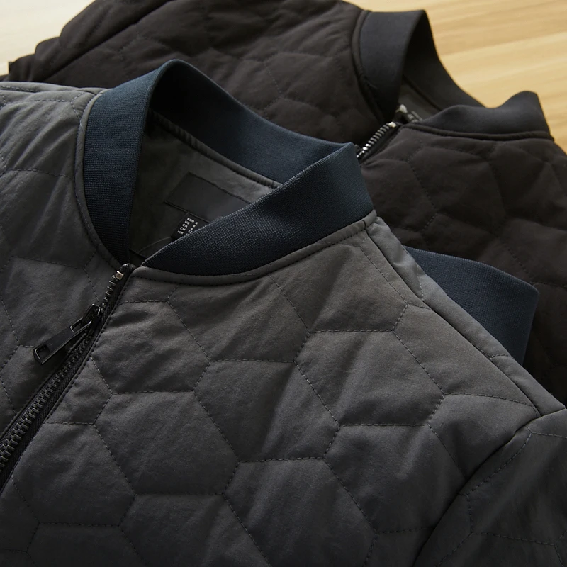 

Модная хлопковая куртка-пилот для мужчин с воротником-бомбером, городская повседневная куртка-флайер прямого кроя, однотонная, удлиненная, стандартного размера