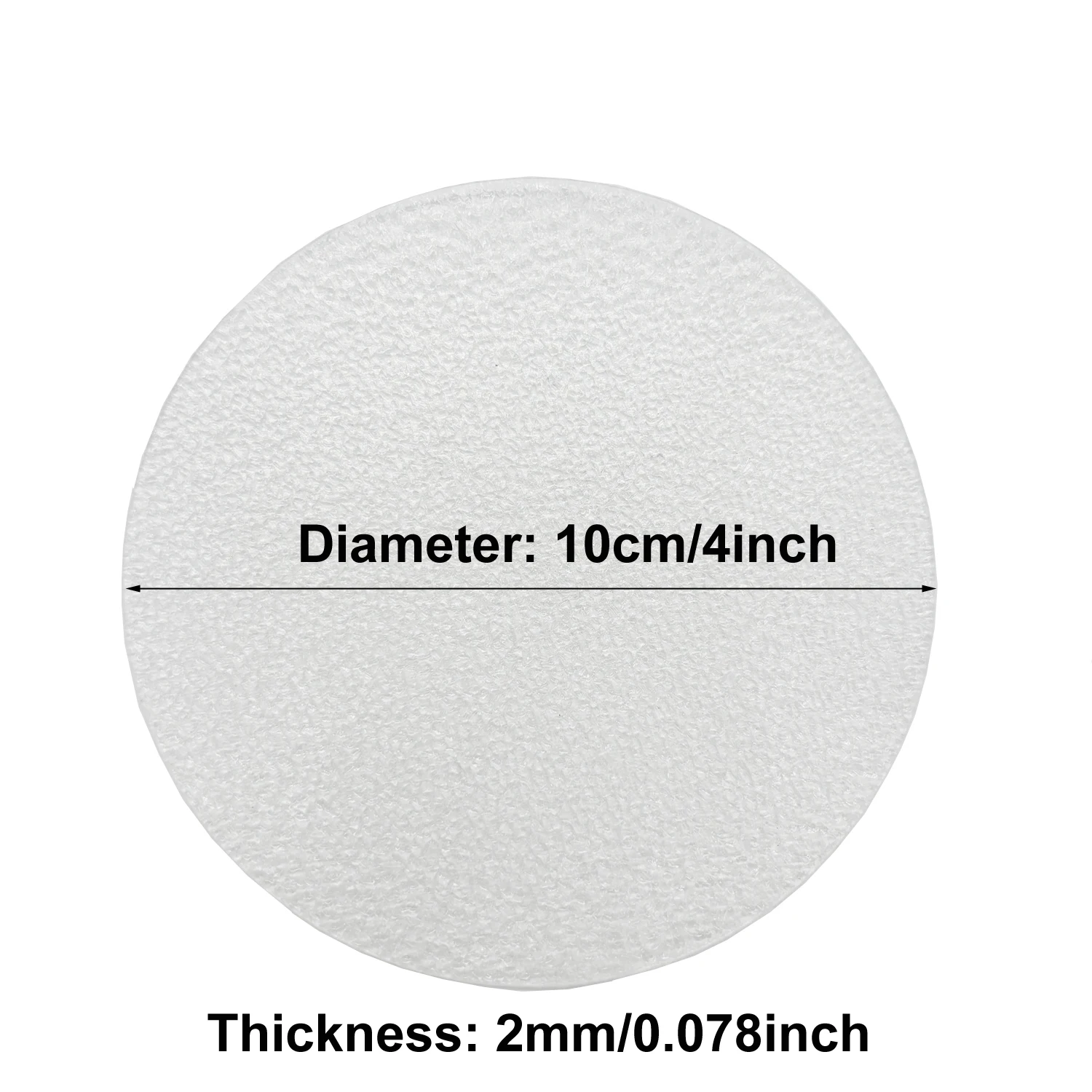 Transparent Anti-Slip Tape, Round Anti-Slip Mat, Anti-Slip Coaster, Diameter 10cm / 4inch , Self-Adhesive and Easy to Install, Special Anti-Slip Adhesive Tape for Indoor and Outdoor Stairs, Bathtubs, Bathrooms, Boats, and Bar Counters