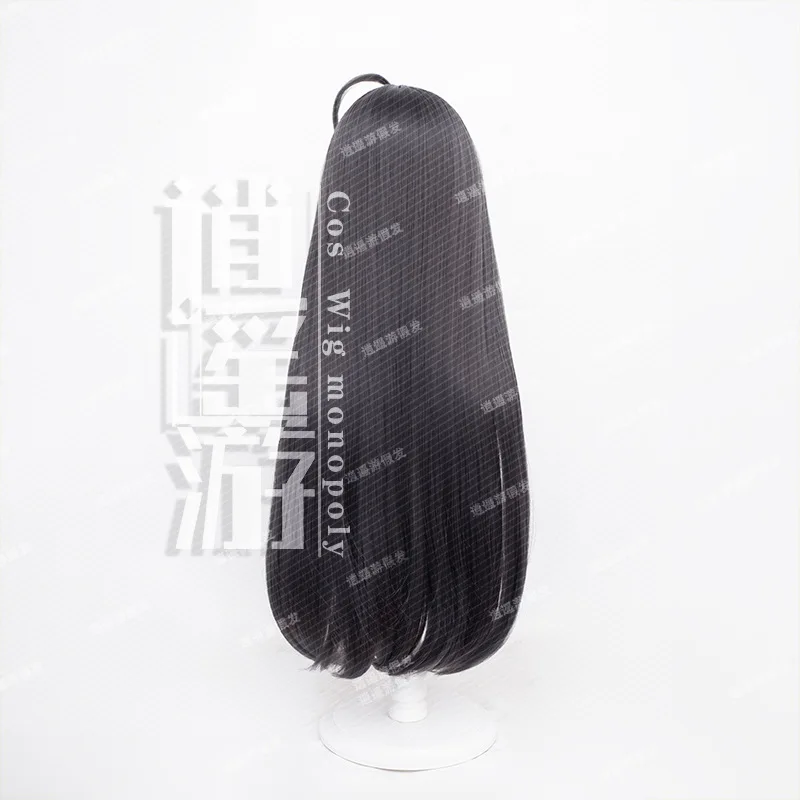 البكاء الفتيات الفرقة Ang He Sang شعر مستعار تأثيري محاكاة فروة الرأس أعلى رمادي أسود طويل مستقيم هدية الهالوين