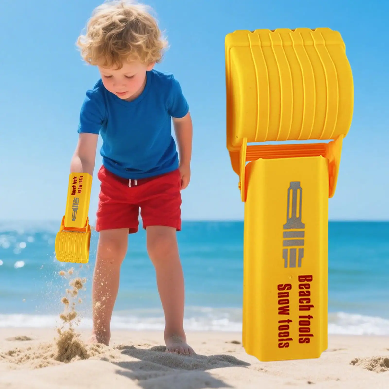 Handheld Sand Bagger Handheld Strand Sandkasten Bagger Spielzeug Ergonomische Bau Schaufel Schnee Grabber Werkzeug Outdoor Grip Kraft