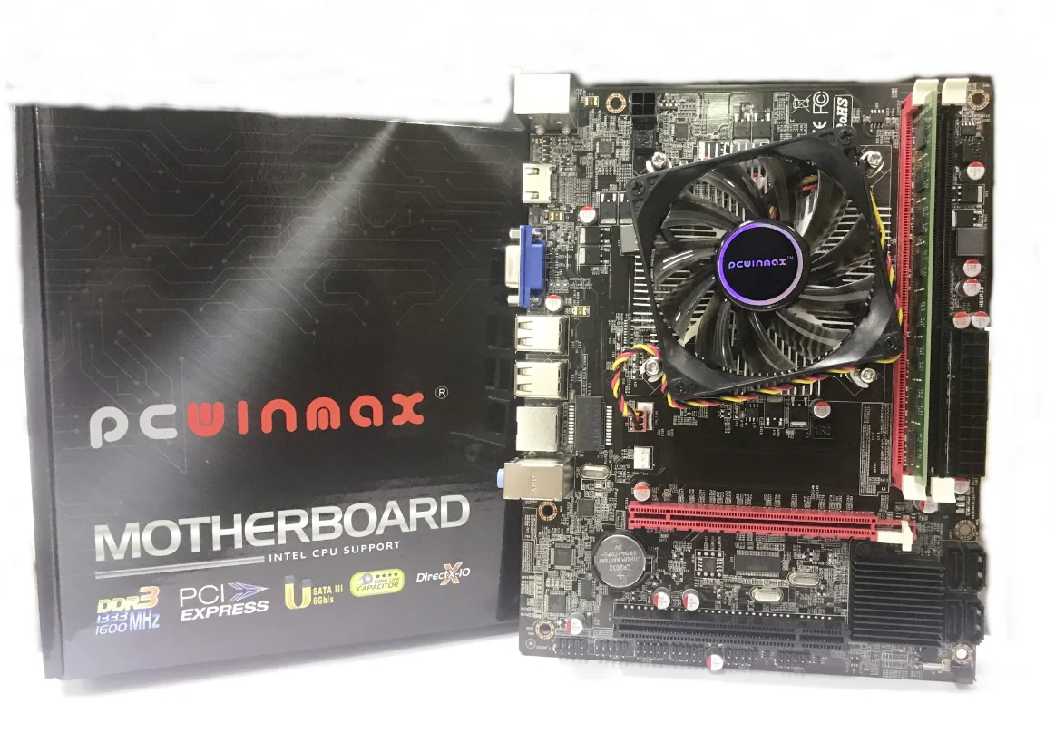 

PCWINMAX The Kit of Motherboard PGA 988 HM55 with CPU I5-460M.RAM DDR3 4G, FAN