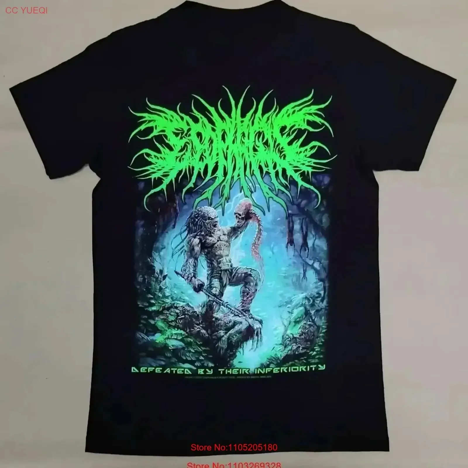 Esophagus 'Defeated By Their Inferiority' Band Album Graphic T-Shirt Cotton Men Women Streetwear Tee