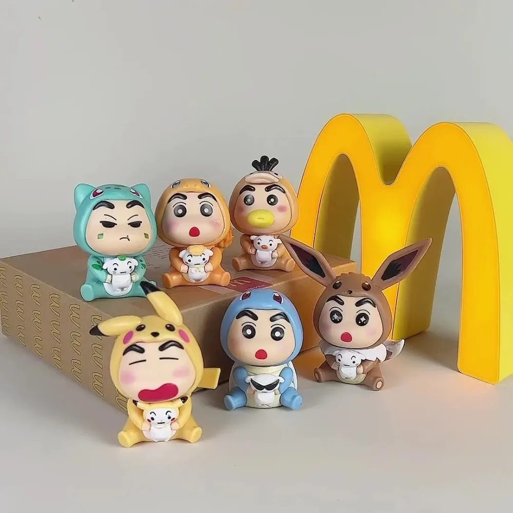 Anime Crayon Shin-chan Blind Box Cos Pikachu Blind Bag Doll Collection Model Figuur Speelgoed Verrassing Mystery Box Lucky Bag Geschenken Speelgoed
