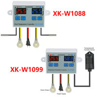 XK-W1088 W1099 LED Digital Heating Thermostat Temperature Meter Controller Thermometer 220V Aquarium Incubator Thermoregulator