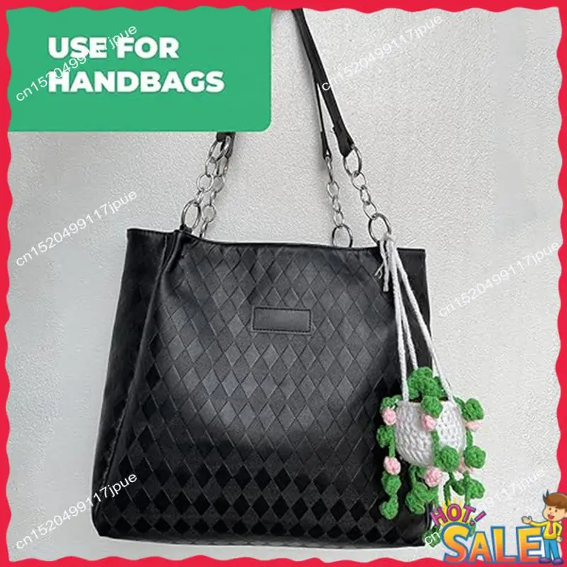 BOFO 1 pezzo impiccagioni per piante per auto pendenti decorativi per specchietto retrovisore per auto piante sospese per auto all'uncinetto