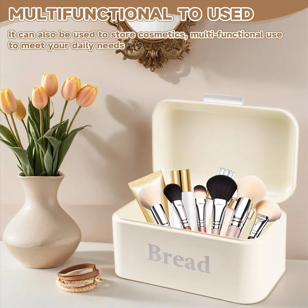 خمر صندوق الخبز خزانة الحديد وجبة خفيفة صندوق سطح المكتب التشطيب الغبار واقية صندوق تخزين صندوق تخزين Keeper-A62I #5