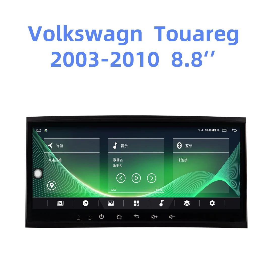 8.8 Inch Android 13 Car Radio GPS Navigation Stereo  For VW Volkswagen Touareg  2003-2010  S-Cross Multimedia Video CarPlay