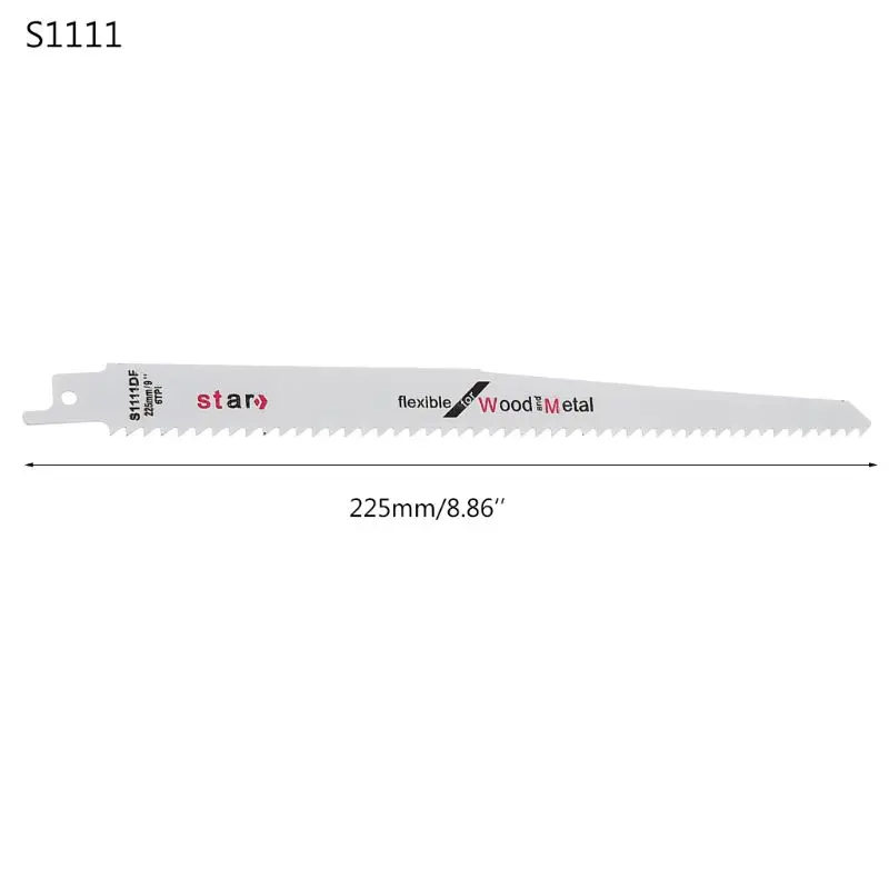 High Carbon Steel S1111DF 225mm 9" Reciprocating  Blade Effective Flexible Fo