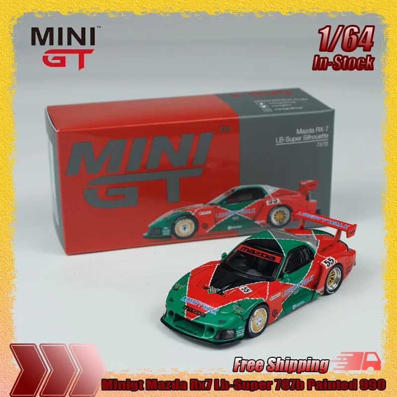 

New Minigt 1:64 Mazda Rx7 Lb-Super 787b Painted 990 Simulation Alloy Miniature Die-Cast Car Model Customized Children'S Toy Gift