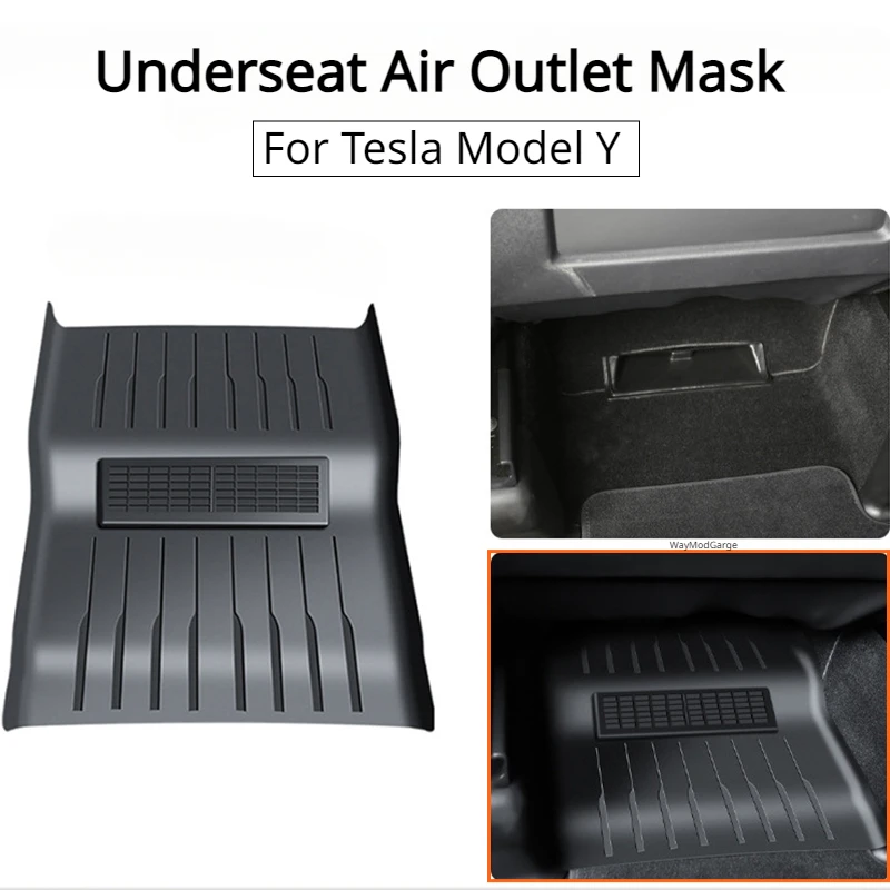 

Underseat Air Outlet Mask for Tesla Model Y Under Seat Guards Integrated Protective Cover Dustproof Foot Pads Car Accessories