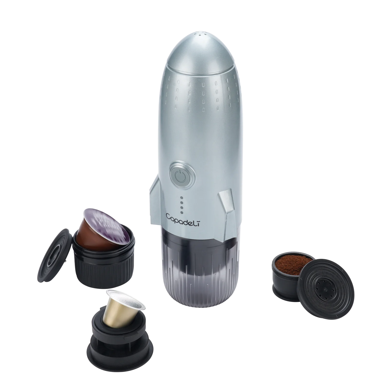 

Travel Outdoor Espresso Maker Supports Capsule & Ground Smart Coffee Makers 3 in 1 USB Self-heating Portable Coffee Machine