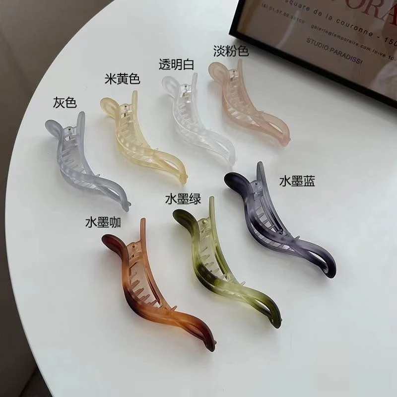 

Duckbill Clip Large Size Horizontal Style Hair Clip Ink Color Gradient New Hair Clip Temperament Internet Celebrity Clips