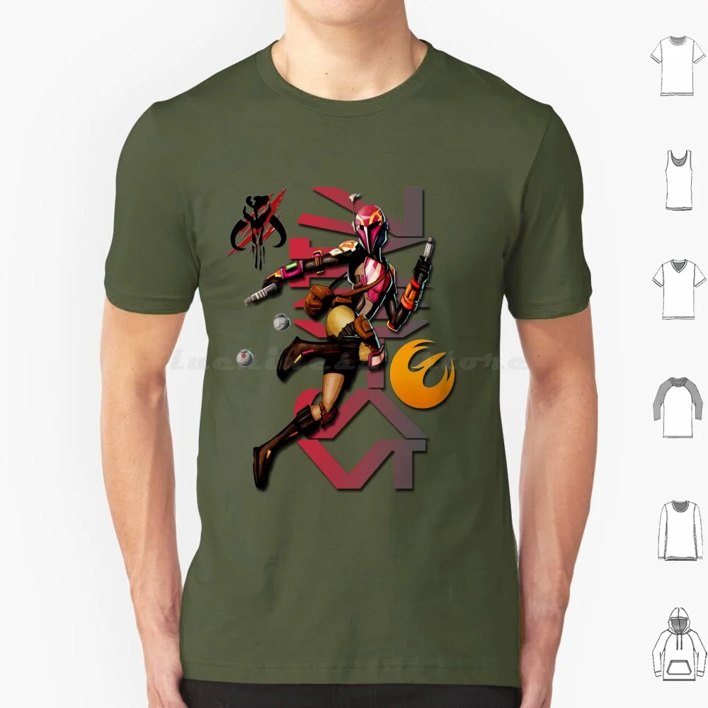 ¡Wren sabina de rebeldes al rescate! Camiseta 6xl de algodón Cool Tee Sabine Wren Hera Syndulla Zeb Ezra Bridger Ahsoka Tano