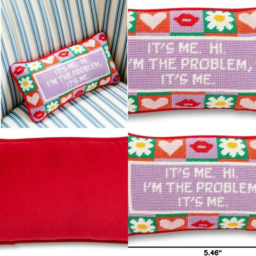 

Подушка Lyric с вышивкой Song, маленькая игольная подушка для кроватей, стульев и диванов, экологический декор