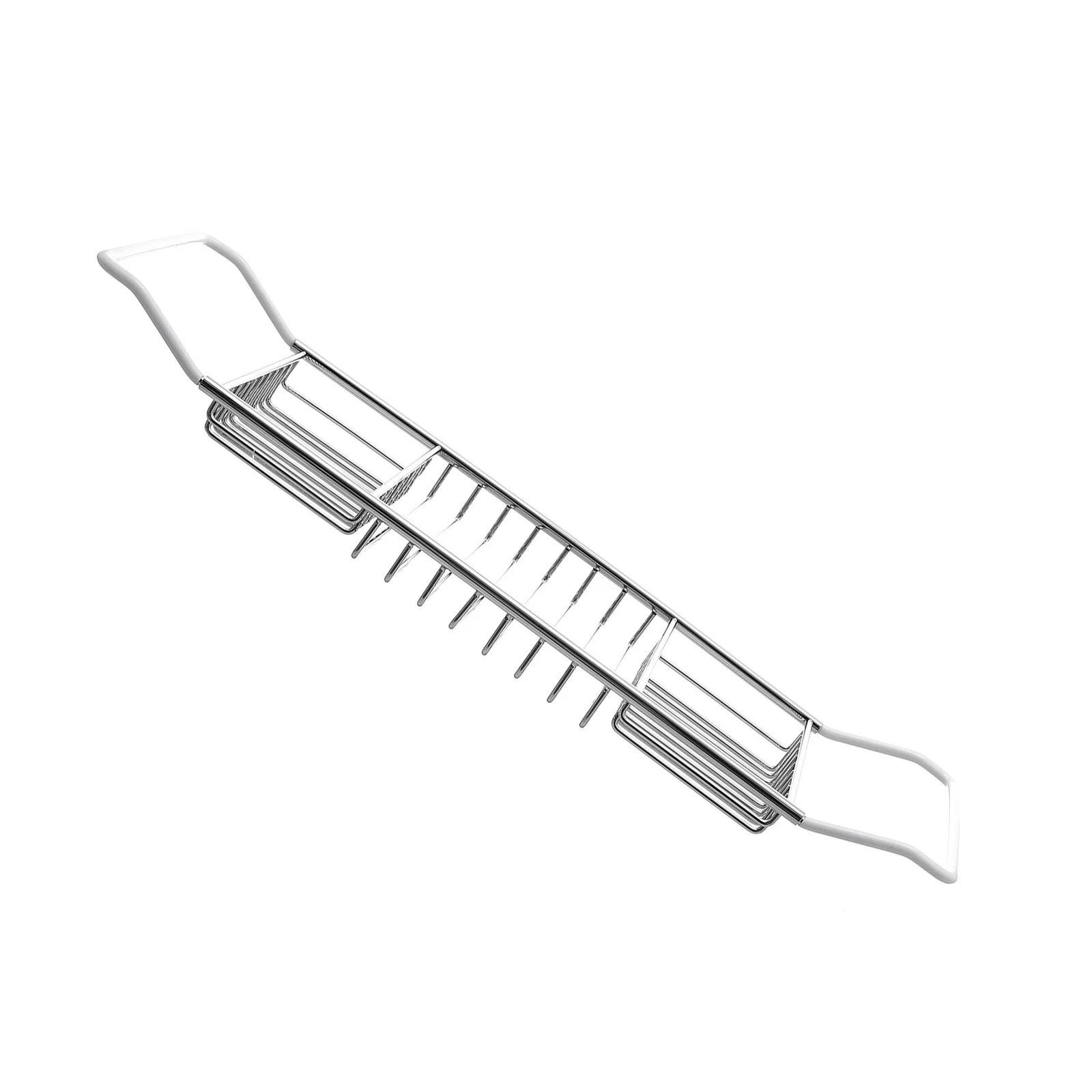 

Extra Wide Stainless Steel Bathtub Tray Luxury Bath Table Expandable Bath Rack Organizer Bathroom Accessories Storage Holder Tub