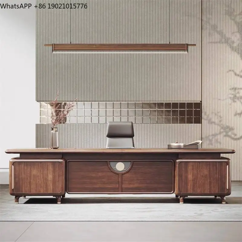 Strong Storage Executive Office Desk Cheap Manager Large Modern Computer Desk Study Drawers Mesa Escriotorio Work Station Table
