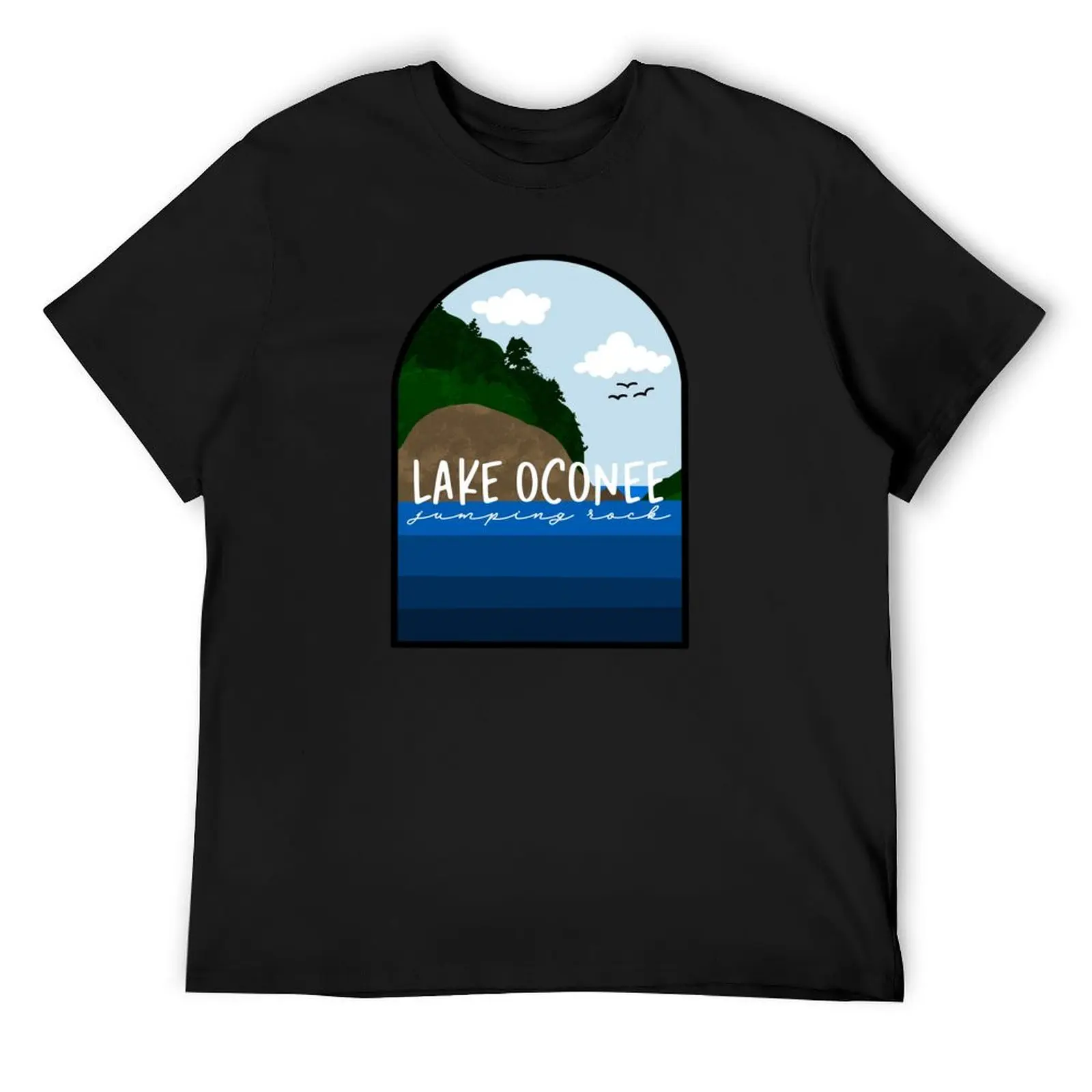 

The Lake Oconee Jumping Rock T-Shirt vintage anime shirt shirts graphic tees Aesthetic clothing men t shirts