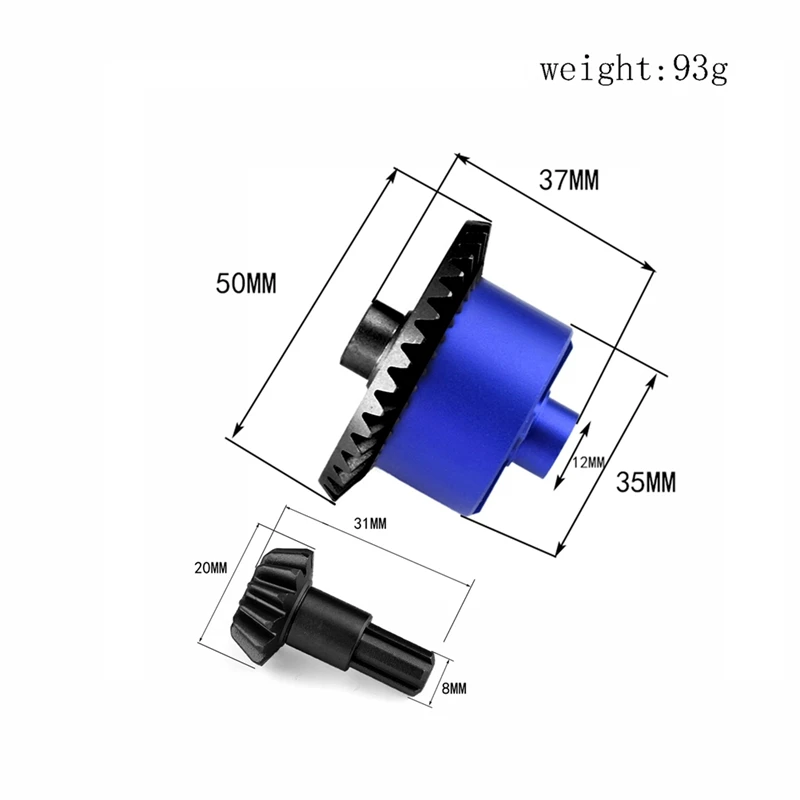 Metal Steel Bevel Gear Differential Case For 1/10 ARRMA SENTON Granite KRATON VORTEKS Outcast Big Rock
