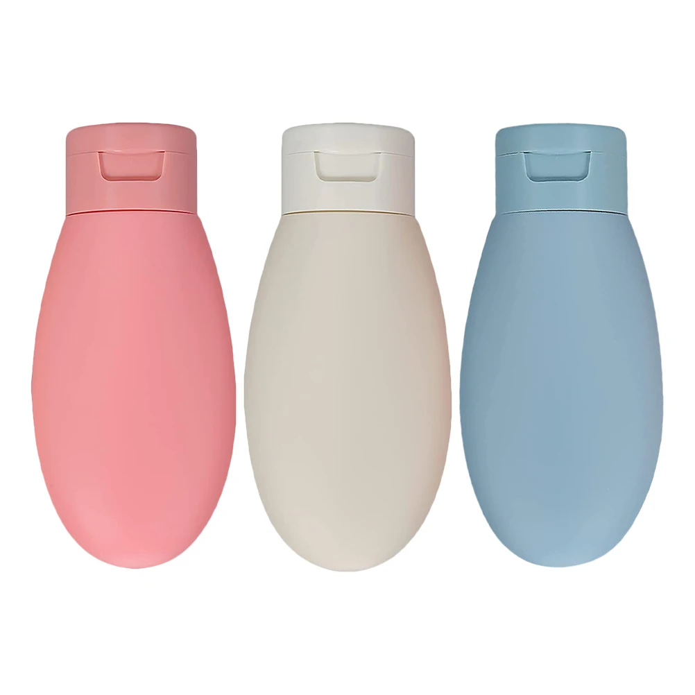 

3pcs Travel Bottles Silicone Toiletry Plastic Shampoo Soap Lotion Dispenser Refillable Container Leak Proof Portable